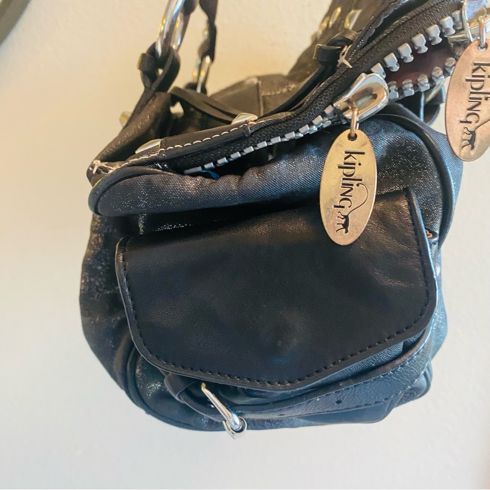 KIPLING FERGIE Black Kisses Lined Bag Y2K - Picture 5 of 11